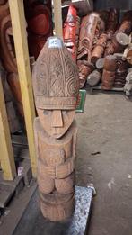 statue totem Tiki 100 cm en bois de cocotier, Ophalen of Verzenden