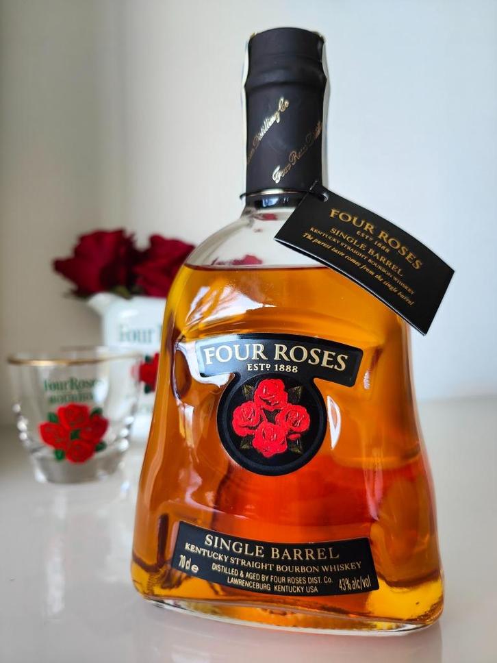 Four Roses Single Barrel - Bottled 2001 - Bourbon Whiskey, Verzamelen, Wijnen, Nieuw, Overige typen, Noord-Amerika, Vol, Ophalen of Verzenden