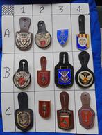 Verschillende borstzakhanger van de militaire school, Ophalen of Verzenden, Landmacht, Embleem of Badge