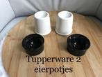 Tupperware 2 nieuw eierdopjes 5 foto's., Verzenden, Nieuw, Wit, Overige typen