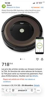 Robot  aspirateur Roomba 896 irobot, Enlèvement ou Envoi, Utilisé, Réservoir, Aspirateur robot