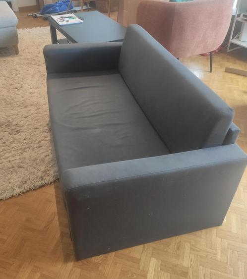 Ikea Slaapzetel (Solsta), Huis en Inrichting, Slaapkamer | Slaapbanken, Gebruikt, 140 cm, 200 cm, Twijfelaar, Blauw, Ophalen