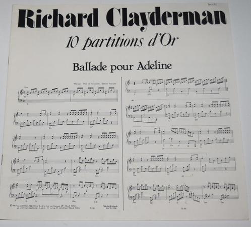 Album met partituren / Richard Clayderman, Musique & Instruments, Partitions, Utilisé, Piano, Envoi