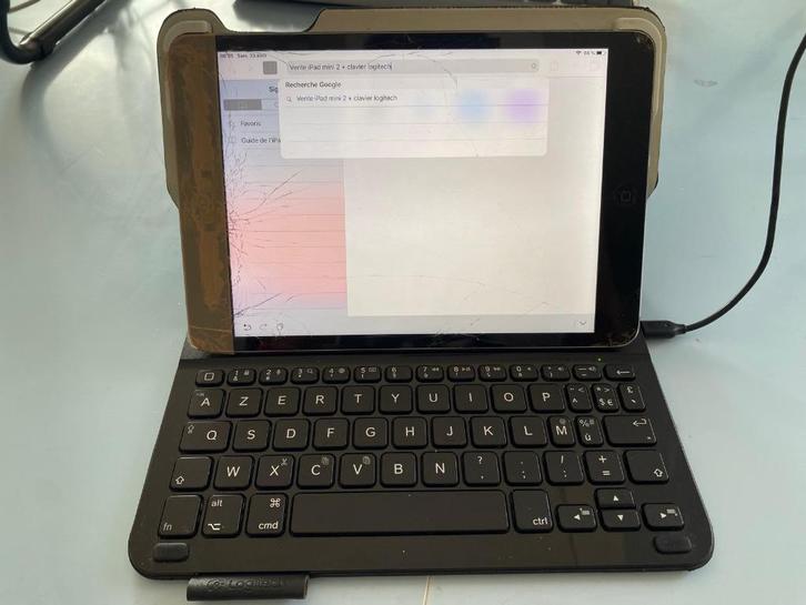 iPad mini 2 (vitre cassée, mais fonctionne), Computers en Software, Apple iPads, Gebruikt, Apple iPad Mini, Wi-Fi, 32 GB, Grijs