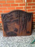 Fond de cheminée  en fonte +/- 80 Kg, Antiquités & Art, Enlèvement