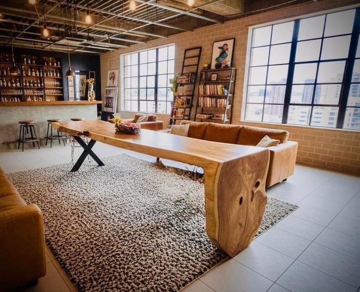 massief hardhouten design vergadertafel/eettafel voor 10 p., Huis en Inrichting, Tafels | Eettafels, Nieuw, 100 tot 150 cm, 200 cm of meer