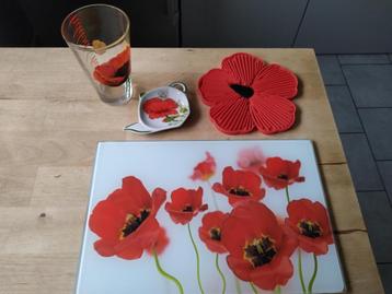 klaprozensetje - 4 stuks beschikbaar voor biedingen