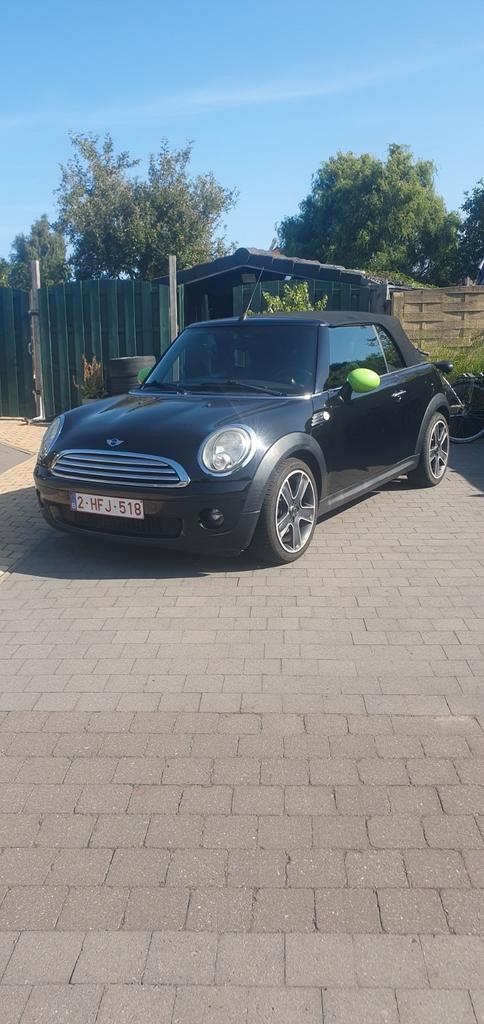 Mini cooper cabrio 2009, Auto's, Mini, Particulier, Cabrio, Benzine, Cabriolet, 2 deurs, Handgeschakeld, Zwart, Overige kleuren