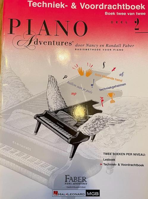 Piano Adventures Techniek en Voordrachtboek deel 2, Muziek en Instrumenten, Bladmuziek, Zo goed als nieuw, Les of Cursus, Klassiek
