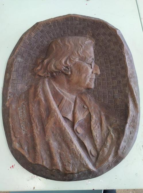reliefs van Gezelle en Verriest door Breemersch, Antiek en Kunst, Kunst | Beelden en Houtsnijwerken, Ophalen