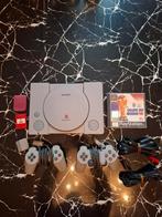 Console Sony PlayStation 1 + 2 jeux + 2 Manettes + Memory Ca, Enlèvement ou Envoi, 2 joueurs, Aventure et Action, Comme neuf