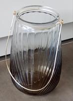 Windlicht glas fumee, Ophalen, Zo goed als nieuw, Grijs