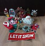 Kerstpakket : zingende kerstman, sokken, raam decoratie,..., Ophalen, Gebruikt
