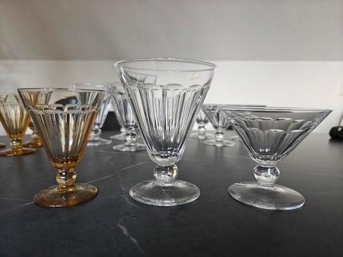 Val Saint Lambert - Eurel - 13 glazen, Antiek en Kunst, Antiek | Glaswerk en Kristal, Ophalen