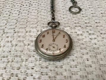 OPEN MEN'S POCKET WATCH METODA DE LUXE NICKEL CIRCA 1930 beschikbaar voor biedingen