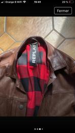 REPLAY leren jack, Kleding | Heren, Ophalen of Verzenden, Gedragen