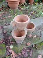 Bloempot 4 potten 1 geheel - hoogte 27 - dia 30cm, Gebruikt, Tuin, Minder dan 40 cm, Overige vormen