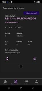 RSC Anderlecht - SV Zulte Waregem 10/08/25, Tickets en Kaartjes