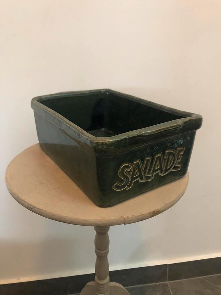 Saladeschaal • vintage aardewerk schaaltje servies slushy, Antiek en Kunst, Antiek | Keramiek en Aardewerk, Ophalen