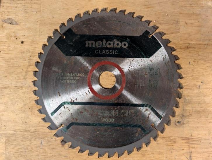 Zaagbladen 254mm, Doe-het-zelf en Bouw, Gereedschap | Machine-onderdelen en Toebehoren, Zo goed als nieuw, Ophalen of Verzenden