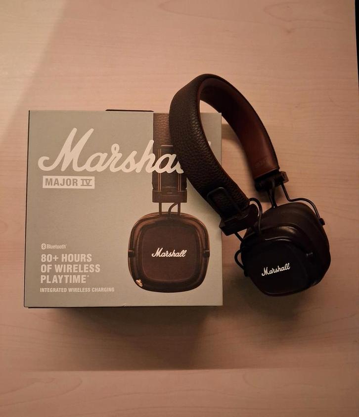 Marshall Major IV - Koptelefoon, Audio, Tv en Foto, Hoofdtelefoons, Zo goed als nieuw, Op oor (supra aural), Overige merken, Bluetooth