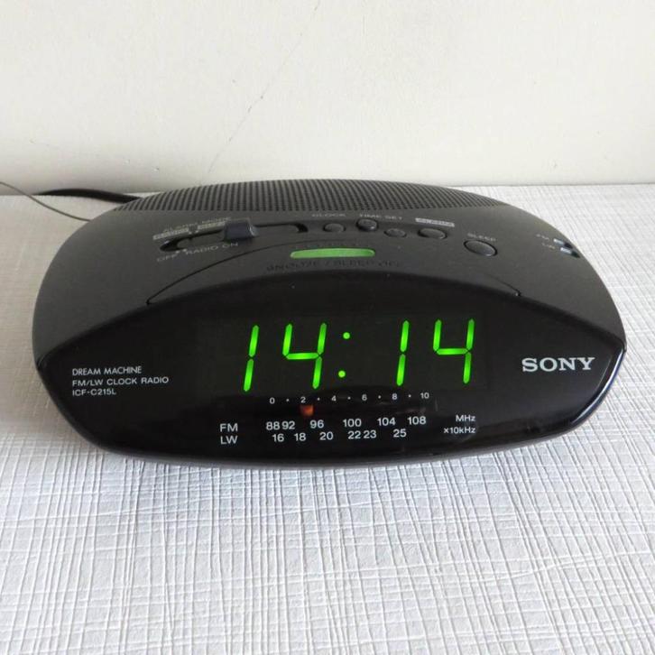 Sony Dream Machine FM/LW wekkerradio ICF-C215L, Elektronische apparatuur, Wekkers, Gebruikt, Digitaal, Ophalen of Verzenden