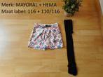 Short + kousenbroek - maat 116, Ophalen of Verzenden, Zo goed als nieuw