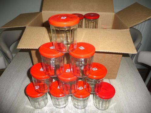 Confituurpotten 370 gr (20 stuks), Huis en Inrichting, Keuken | Potten en Pannen, Gebruikt, Pot, Bus of Blik, Glas, Ophalen of Verzenden