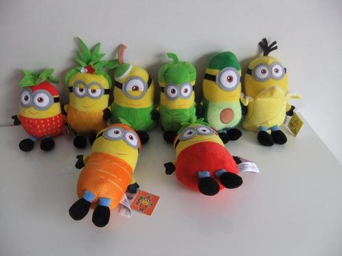 8 Minions fruit knuffels NIEUW (volledige reeks!), Kinderen en Baby's, Speelgoed | Knuffels en Pluche, Nieuw, Overige typen, Ophalen of Verzenden