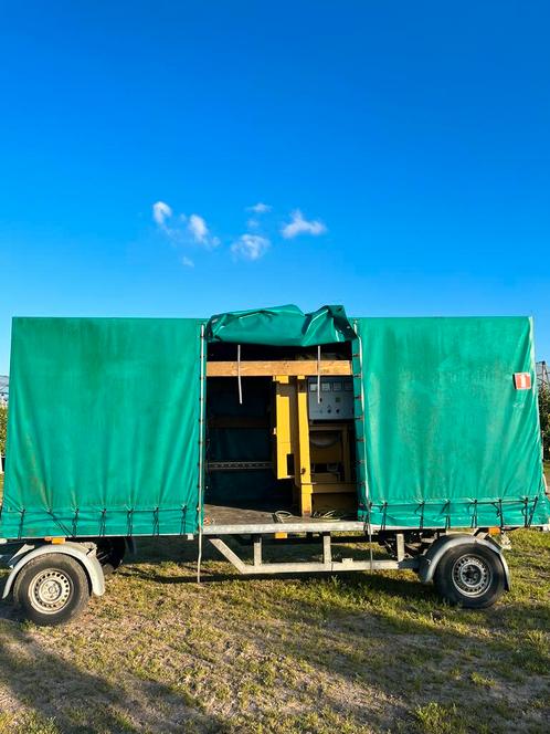 Stroomgenerator 100 Kva incl aanhangwagen met huif, Bricolage & Construction, Générateurs, Enlèvement ou Envoi