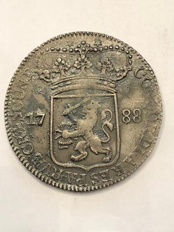 Munt zilver Nederland dukaat Zeeland jaar 1788 kwaliteit ! beschikbaar voor biedingen