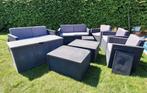 Loungeset - 3x1zit - 2x2zit - 2 tafeltjes - ..., Tuin en Terras, Ophalen, Gebruikt, Loungeset