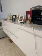 Hangkast & tv kast in witte lak, Ophalen, Zo goed als nieuw, Modern, 150 tot 200 cm