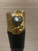 Prachtige 24 kt damesring Octave Landuydt, Antiek en Kunst, Ophalen of Verzenden
