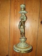 kandelaar verkoperd met beeldje, Antiek en Kunst, Antiek | Brons en Koper, Ophalen, Koper