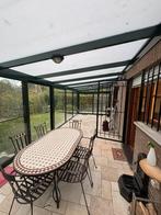 Smeedijzeren tafel en 6 stoelen, Tuin en Terras, Tuinsets en Loungesets, Ophalen, Overige materialen, Eettafel, 6 zitplaatsen