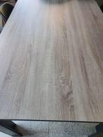 Tafel hout fineer 140 X 90 met zwarte afneembare poten, Ophalen, Vier personen