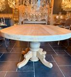 Grande table ovale en chêne sablé !, Maison & Meubles, Enlèvement, Comme neuf