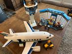 Playmobil luchthaven met vliegtuig, Ophalen of Verzenden, Gebruikt, Complete set