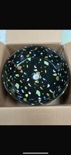 Lavabo Terrazo Zwart Rond, Huis en Inrichting, Badkamer | Badkamermeubels, Ophalen, Minder dan 50 cm, Nieuw, Minder dan 25 cm