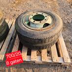 Banden velg 700/20 (8 gaats) landbouwwagen dieplader remork, Ophalen