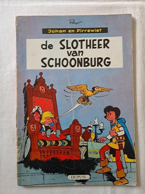 Johan en Pirrewiet, de Slotheer van Schoonburg, 1ste druk, Livres, BD, Une BD, Envoi