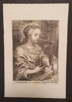 Sanctje S. Agnes Ets/Gravure 1936 Heiligenprent Heilige, Verzamelen, Bidprentjes en Rouwkaarten, Verzenden, Bidprentje