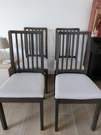 Chaises noires IKEA - EKEDALEN - Lot de 4, Quatre, Noir, Enlèvement, Tissus