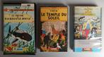 Lot de 3 VHS dessins-animés TINTIN, Tintin, Autres types, Utilisé, Enlèvement ou Envoi