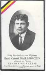 RP Oorlog Emiel van Asbroeck Flossenburg (D) 2/03/1044, Verzamelen, Bidprentjes en Rouwkaarten, Ophalen of Verzenden