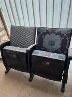 2 cinemastoelen, Antiek en Kunst, Antiek | Meubels | Stoelen en Sofa's, Ophalen