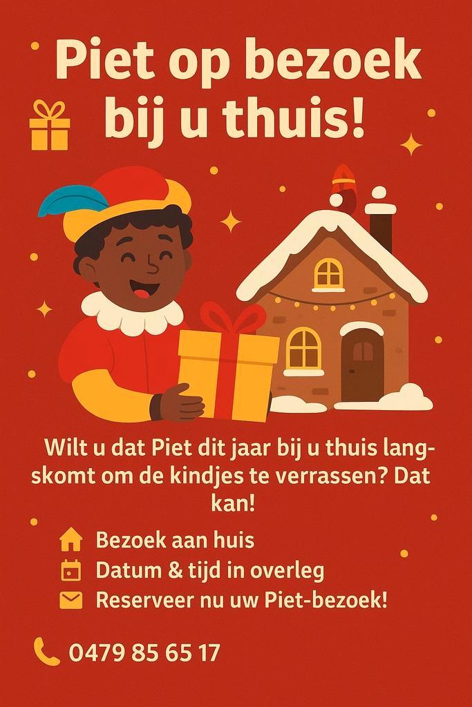 Zwarte Piet aan  huis, Contacten en Berichten, Evenementen