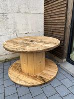 Touret en bois - Très bon état !, Jardin & Terrasse, Tables de jardin, Comme neuf, Ovale, Bois, Enlèvement