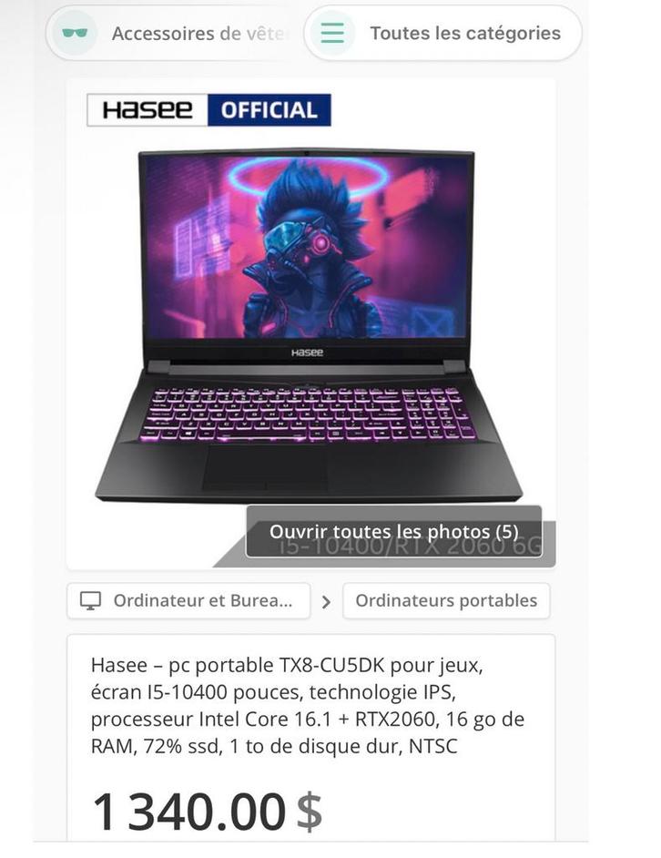 Hasee TX8-CU5DK, Computers en Software, Overige Computers en Software, Nieuw, Ophalen